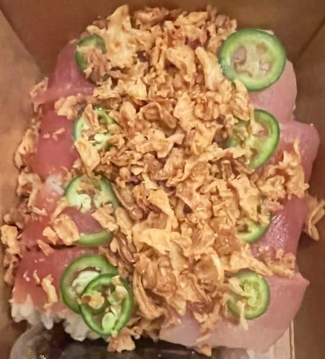 Crunchy Albacore Roll.