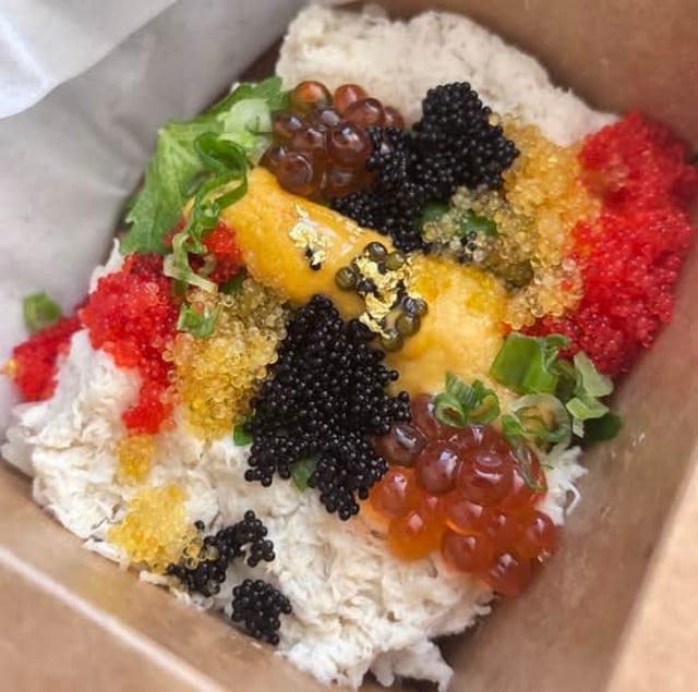 Blue Crab Uni Caviar Bowl.