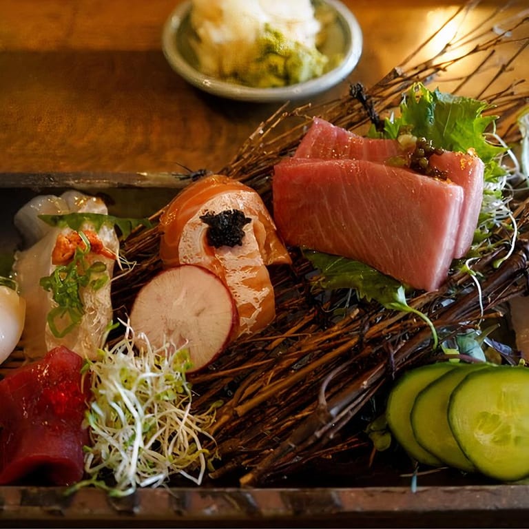 Fresh Sashimi Selection: Japanese Delicacy